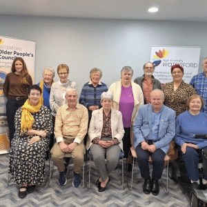 Group photograph of participants at an Age Friendly Waterford event.